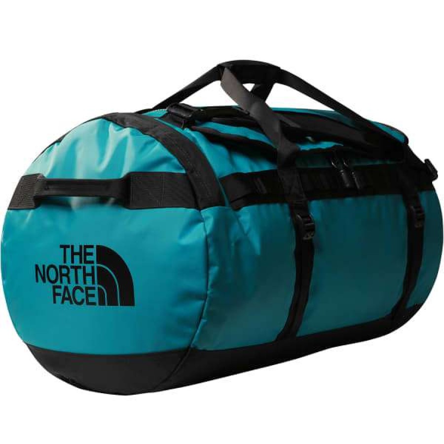 Duffels * | Duffels The North Face Base Camp Duffel L Harborbl 23 Bleu / Noir