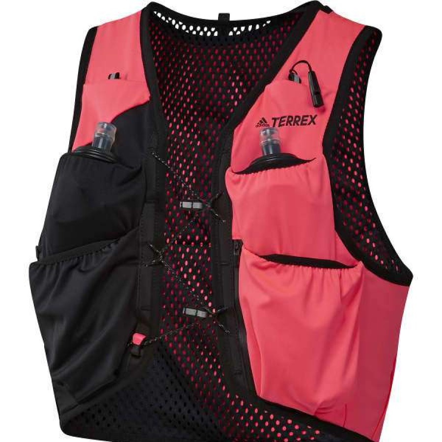 Sacs Hydratation * | Sacs Hydratation Adidas Terrex Trail Vest Turbo/Black 22 Rose / Noir