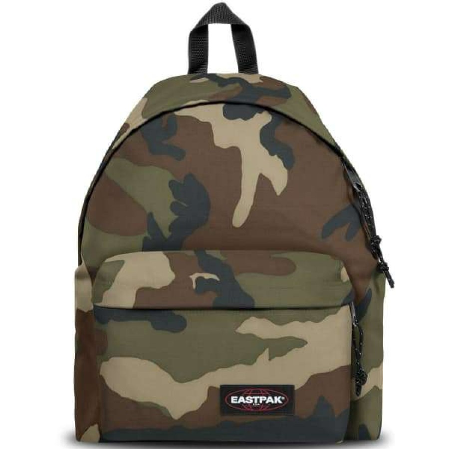 Sacs A Dos Urbain * | Sacs A Dos Urbain Eastpak Padded Pak'R Camo 22 Marron / Beige / Vert