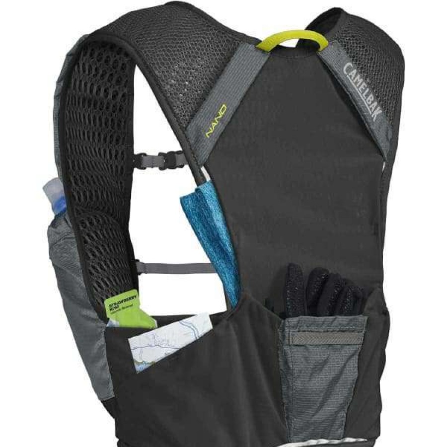 Sacs Hydratation * | Sacs Hydratation Camelbak Nano Vest 34Oz Graphite/Sulphur Spring 22 Noir / Gris