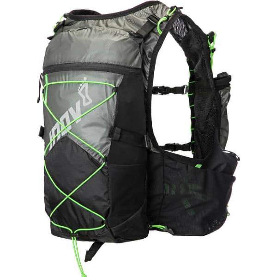 Sacs Hydratation * | Sacs Hydratation Inov-8 Race Ultra Pro 2In1 Vest Black/Green 22 Noir / Vert