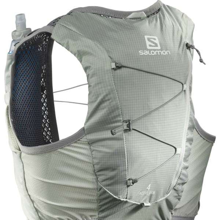 Sacs Hydratation * | Sacs Hydratation Salomon Active Skin 4 Set Wrought Iron/Sedona Sa 22 Gris