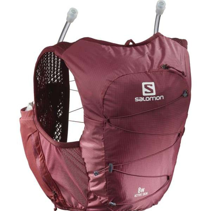 Sacs Hydratation * | Sacs Hydratation Salomon Active Skin 8 W Set Earth Red/Cabernet 22 Rouge