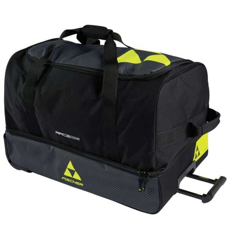 Sacs De Voyage A Roulettes * | Sacs De Voyage A Roulettes Fischer Team Trolley Race 188L Black/Neon Yellow 23 Noir / Jaune