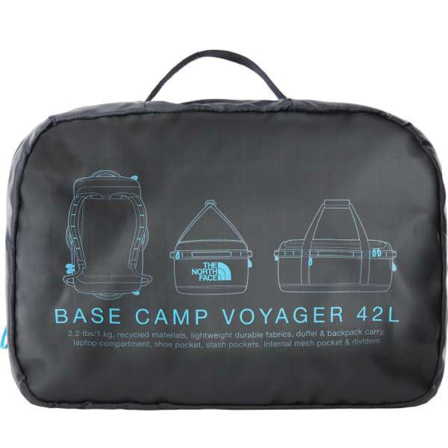 Duffels * | Duffels The North Face Base Camp Voyager Duffel 42L Aviator Navy/Meridianblue 23 Bleu / Noir